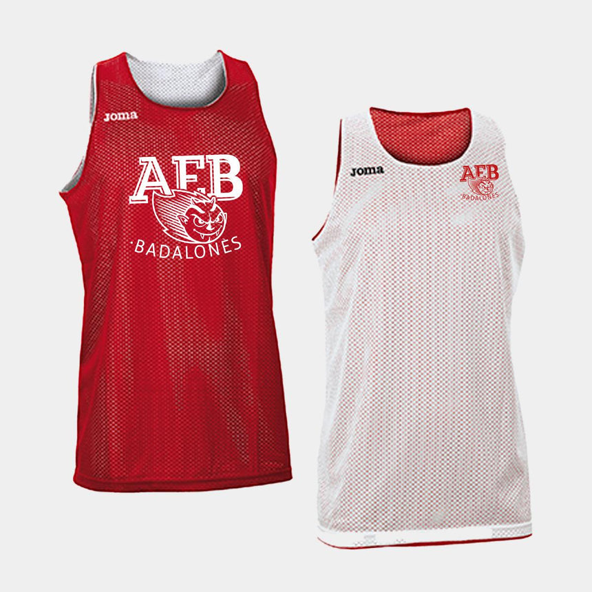 Camiseta entreno reversible basquet ae badalonès
